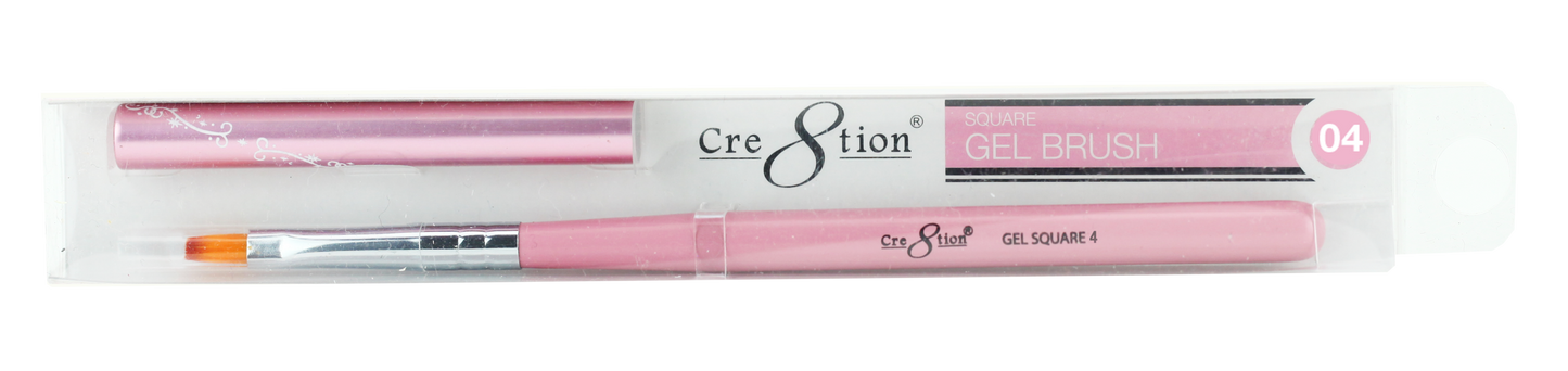 Synthetic Gel Brush - Square - Light Brown Hair