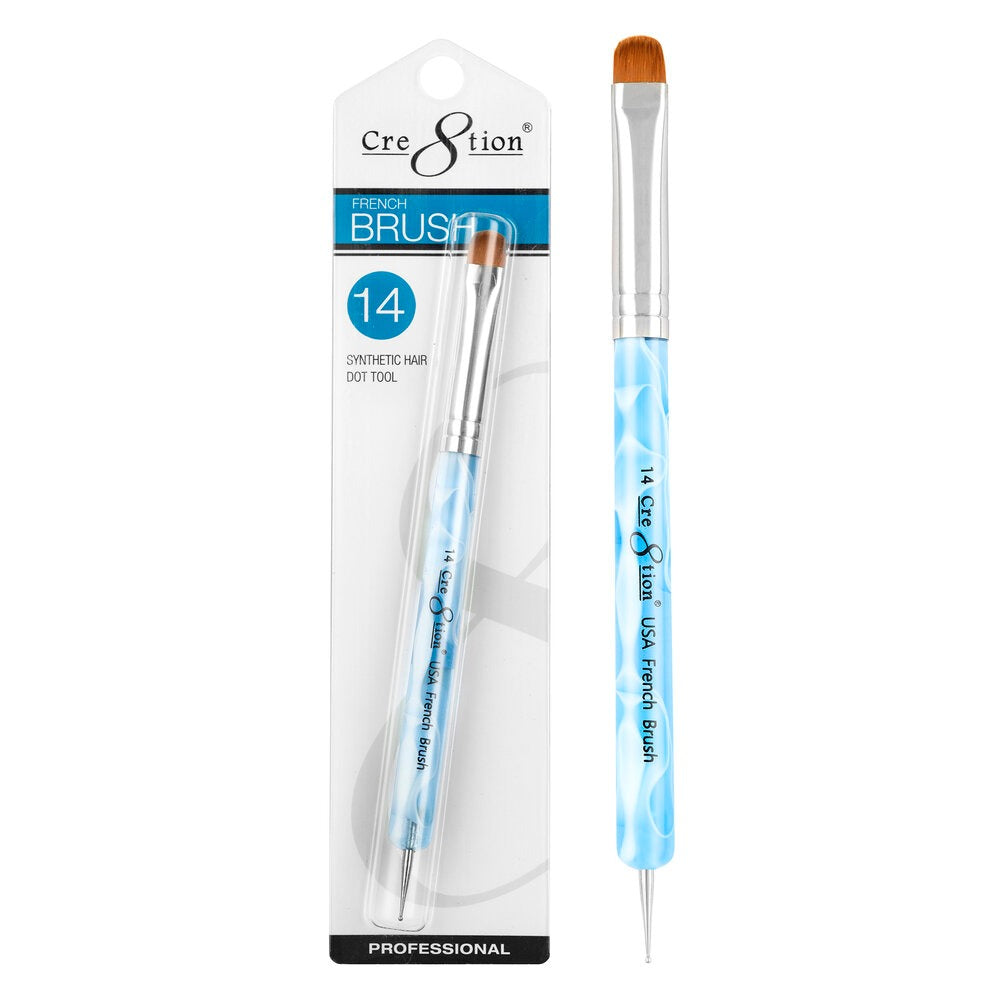 French Brush Synthetic With Dot Tool