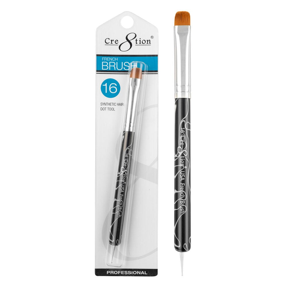French Brush Synthetic With Dot Tool