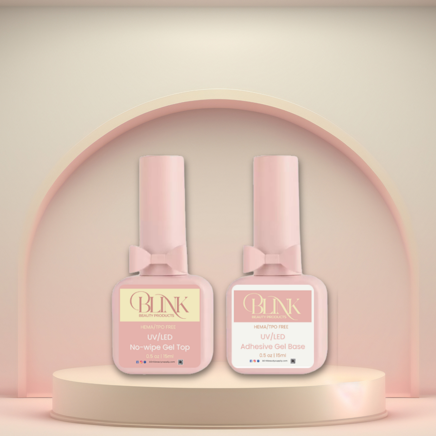 BLINK UV/LED Gel Top + Base pair 0.5 oz