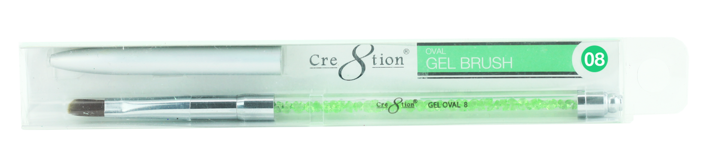 Synthetic Gel Brush - Oval - Dark Brown Hair