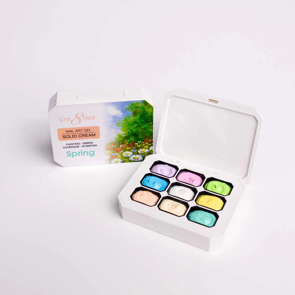 Nail Art Gel Cream - 6 colors Pallette- Ombre Solid Cream