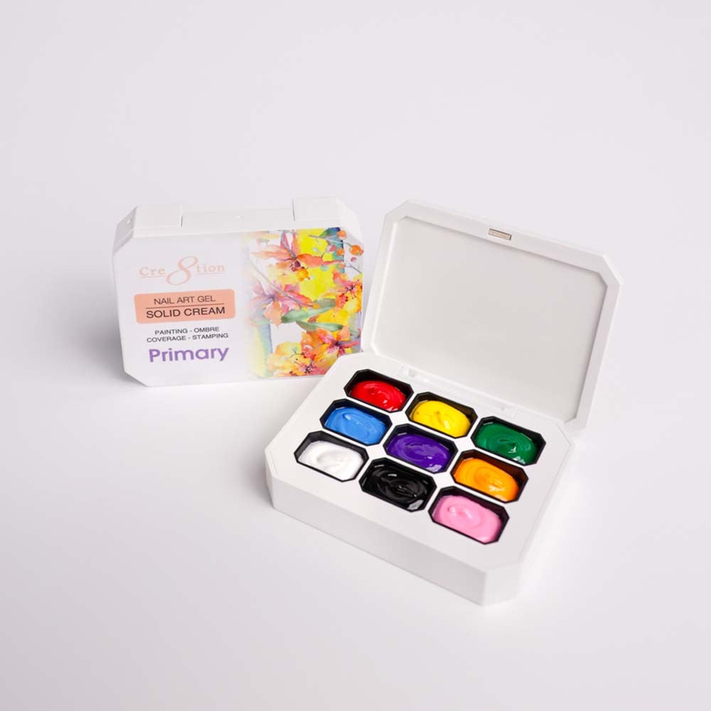 Nail Art Gel Cream - 6 colors Pallette- Ombre Solid Cream