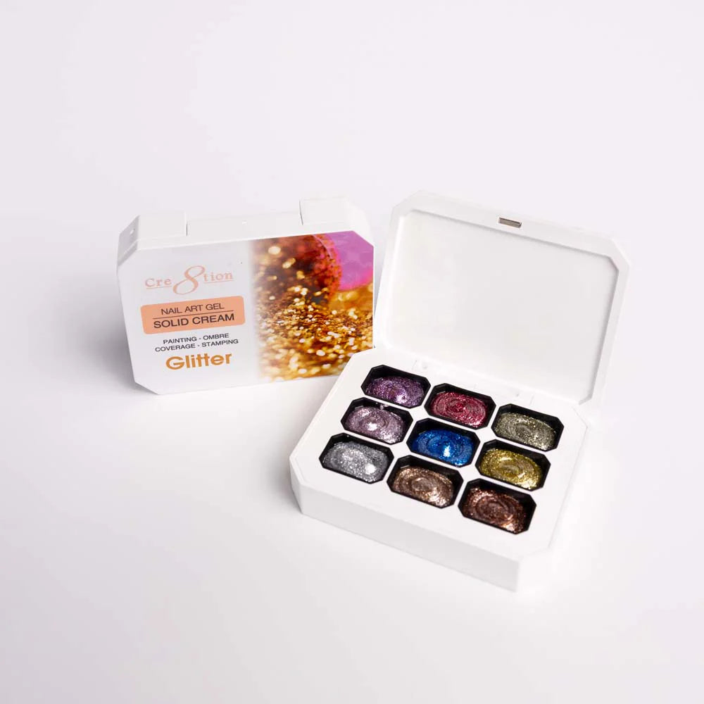 Nail Art Gel Cream - 6 colors Pallette- Ombre Solid Cream