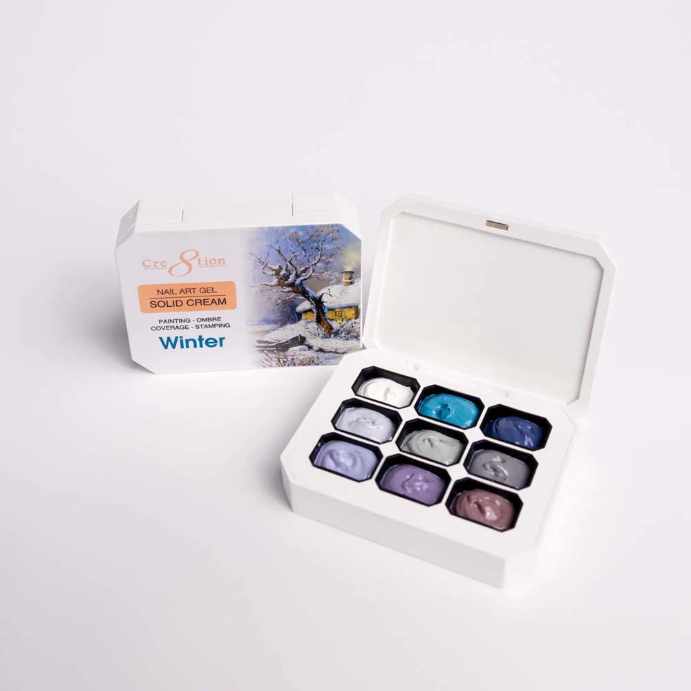 Nail Art Gel Cream - 6 colors Pallette- Ombre Solid Cream