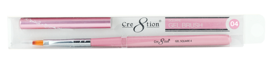 Synthetic Gel Brush - Square - Light Brown Hair