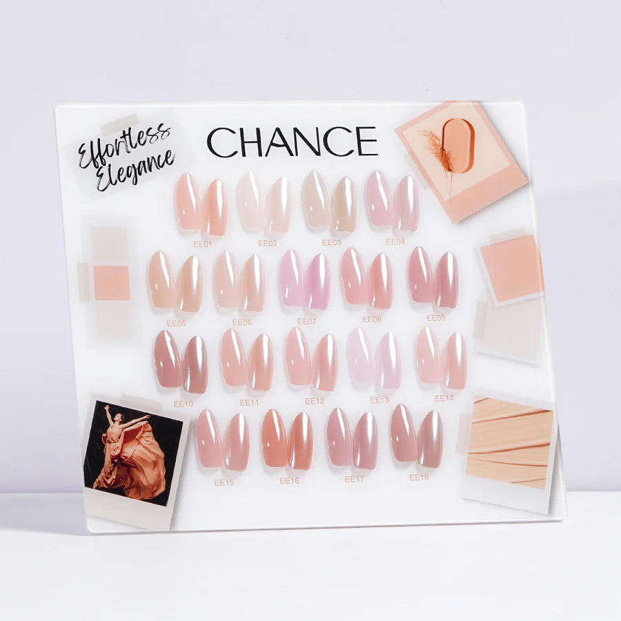 Chance Effortless Elegance Collection 0.5oz - 18 Colors w/ 1 Counter Display