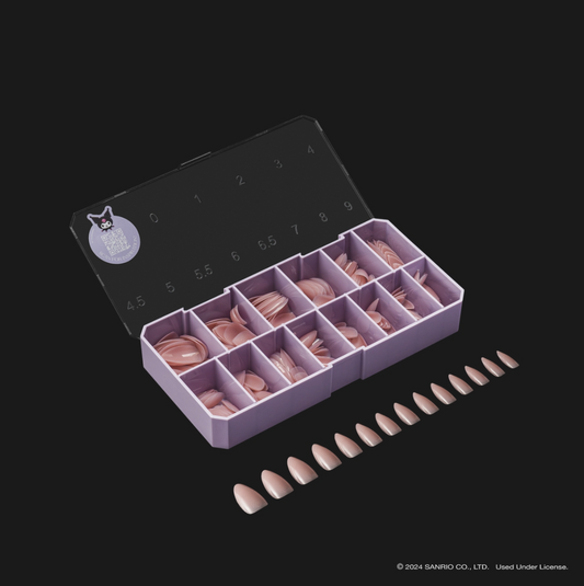Kuromi Neutral French Natural Almond Medium Tip Box