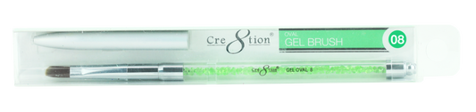 Synthetic Gel Brush - Oval - Dark Brown Hair